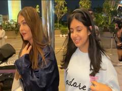 
      
      Aishwarya’s hand catches attention as she boards Cannes flight
      
      