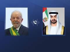 
      
      UAE President receives phone call from President of Brazil
      
      