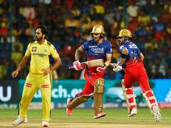 
      
      Kohli, Du Plessis' knocks propel RCB to 218/5 against CSK
      
      