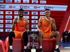 
      
      Satwik-Chirag clinch men's doubles titles in Thailand Open
      
      