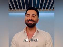 
      
      Ayushmann Khurrana encourages people to vote
      
      