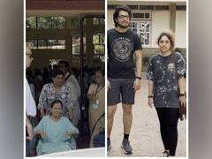 
      
      Lok Sabha Polls: Aamir's mother, children cast their votes
      
      