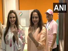 
      
      Hema Malini, Eesha Deol cast vote in Mumbai
      
      