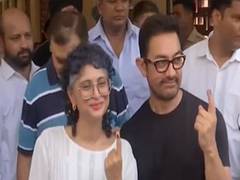 
      
      Aamir Khan, Kiran Rao cast vote in phase 5 of Lok Sabha polls
      
      