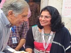 
      
      Ratan Tata casts vote in Mumbai
      
      