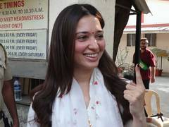 
      
      Tamannaah Bhatia gets finger inked in Mumbai
      
      