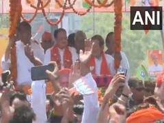 
      
      JP Nadda holds massive roadshow in Haryana's Rohtak
      
      