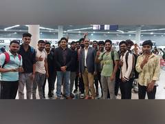 
      
      60 Indians rescued from job scam in Cambodia return home
      
      