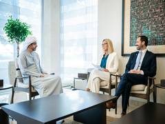 
      
      UAE Foreign Minister Zayed meets with top UN official for Gaza
      
      