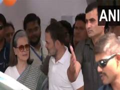 
      
      Lok Sabha polls: Congress' Rahul and Sonia Gandhi cast their vote
      
      