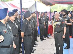 
      
      Army Chief General  visits Bombay Engineers Group in Pune  
      
      