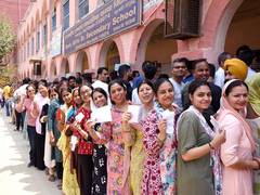 
      
      61.20 pc voter turnout recorded in Phase 6 of LS polls
      
      