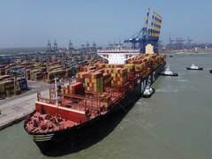 
      
      Largest container ship to arrive in India docks at Adani’s Mundra
      
      