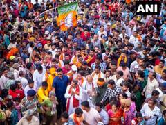 
      
      Odisha: BJP candidate Dharmendra Pradhan receives grand welcome 
      
      