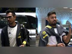 
      
      India's bowling duo Chahal, Avesh depart for T20 World Cup 
      
      