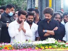 
      
      NTR Jr pays tribute to grandfather NTR on 101 birth anniversary 
      
      