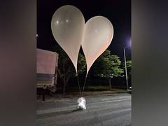 
      
      N Korea sends massive balloons filled with garbage to South Korea
      
      