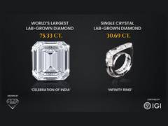 
      
      World's Largest Lab Grown Diamond to date on display at JCK
      
      