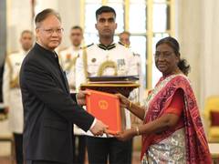 
      
      China's Ambassador-designate to India present credentials to Prez
      
      