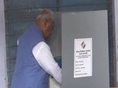 
      
      NDA candidate Jitan Ram Manjhi casts vote in Bihar's Jehanabad
      
      
