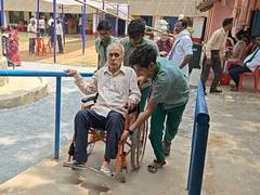 
      
      Specially abled voters cast votes across India in last phase
      
      
