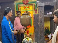 
      
      BJP's Madhavi Latha offers prayers at Somnath temple in Hyderabad
      
      