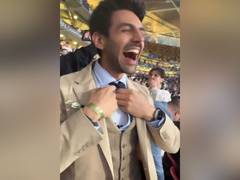 
      
      Kartik Aaryan celebrates Real Madrid’s win
      
      