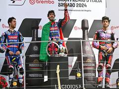 
      
      Bagnaia reigns as Bastianini charges past Martin and Marquez
      
      