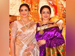
      
      LS Polls: Esha celebrates mother Hema Malini's win from Mathura
      
      