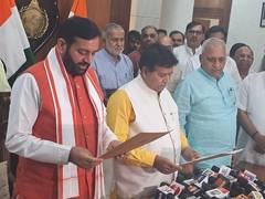 
      
      Haryana CM Nayab Singh Saini takes oath as Karnal’s MLA
      
      