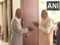 
      
      PM Modi meets former President Ram Nath Kovind
      
      
