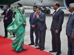 
      
      Bangladesh PM arrives to attend PM Modi’s swearing-in ceremony
      
      