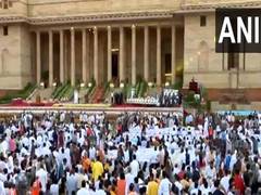 
      
      Stage set for PM-designate Narendra Modi's swearing-in
      
      