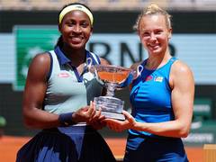 
      
      Gauff-Siniakova win French Open women's doubles title
      
      