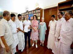 
      
      Certificate of election handed over to Rahul Gandhi
      
      