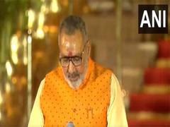 
      
      BJP leader Giriraj Singh sworn in as Union Minister
      
      