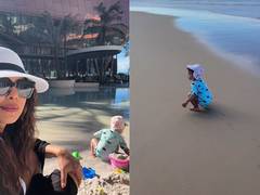 
      
      Priyanka Chopra enjoys beach day with daughter Malti Marie
      
      