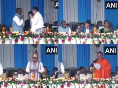 
      
      Sikkim Governor administers oath to 11 cabinet ministers
      
      