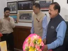 
      
      Jitendra Singh assumes charge as MoS at PMO for third consecut
      
      