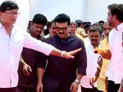 
      
      Ram Charan attends swearing-in ceremony of Andhra CM
      
      