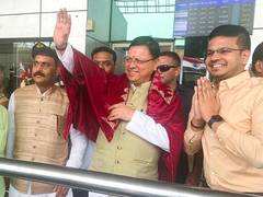 
      
      CM Dhami accorded grand welcome on his arrival in Odisha
      
      