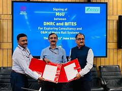 
      
      DMRC, RITES sign MOU for consultancy projects in India
      
      
