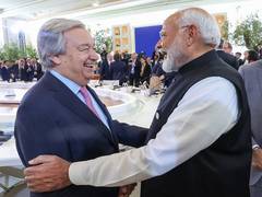 
      
      PM Modi meets UN chief Guterres on the sidelines of G7 Summit
      
      