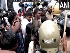 
      
      Kerala Students Union holds protest demanding probe in NEET exam
      
      