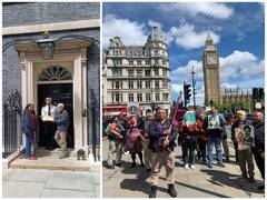 
      
      Sindhi Foundation organise protests in London
      
      