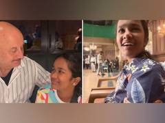 
      
      Anupam shares video with Satish Kaushik's daughter
      
      