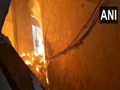 
      
      Massive fire breaks out at three-storey factory in Shahdara
      
      
