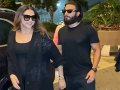
      
      Deepika Padukone, Ranveer Singh make stylish statement at airport
      
      