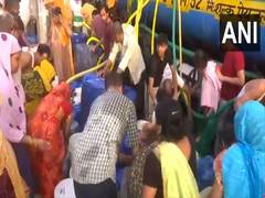 
      
      Delhi water crisis: Long queues seen at tankers across city
      
      