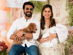
      
      Ram Charan, Upasana Kamineni's daughter turns one
      
      